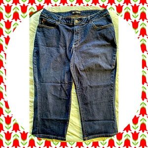 Lee Plus Size Denim Capris Cropped Jeans 18W